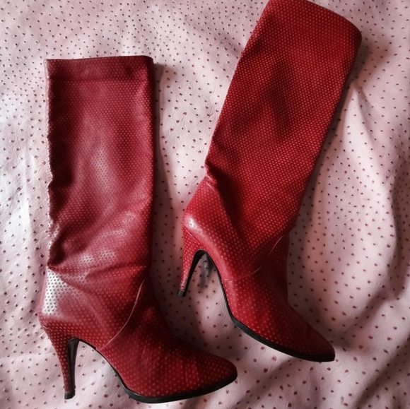 la marca quinto Shoes - Red boots